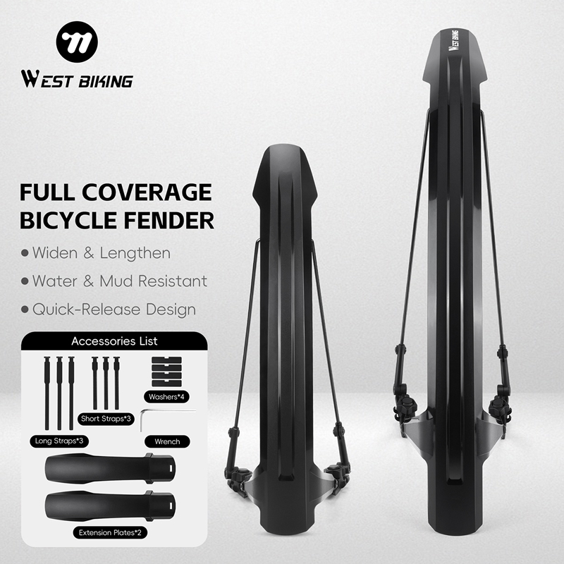 Fender Mudguard Set - Set Fender Sepeda WEST BIKING 2PCS,