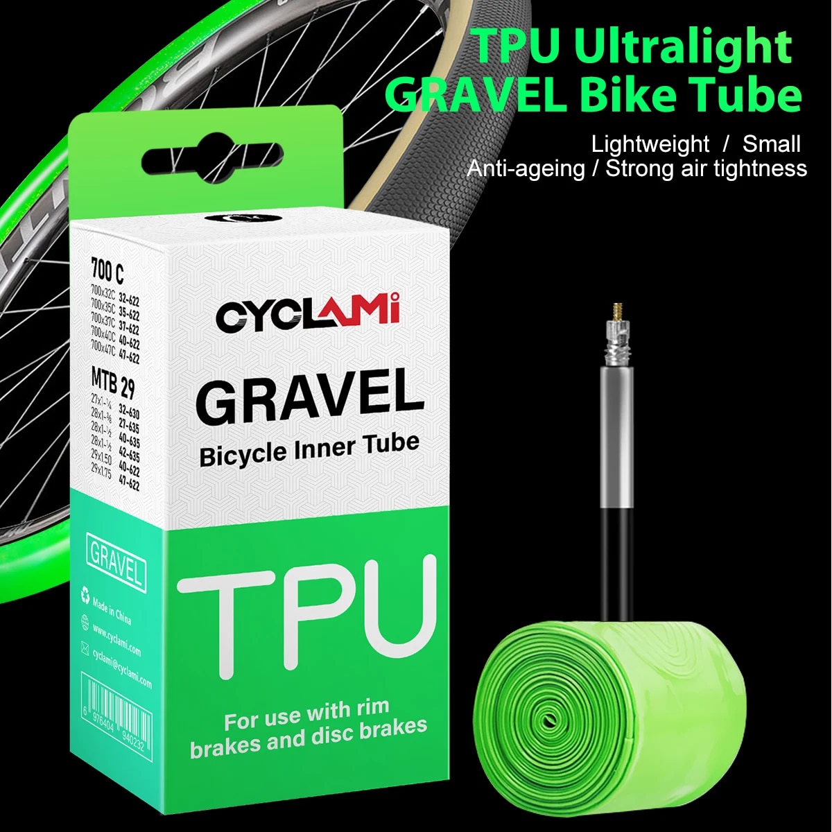 Inner Tube 700C - CYCLAMI ban dalam sepeda MTB 29