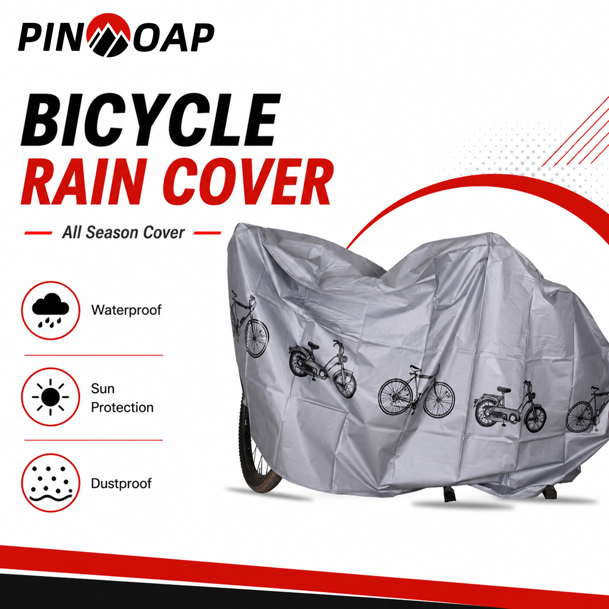 Cycling Commuter Bag - PINMOAP Penutup Sepeda Universal Anti Air