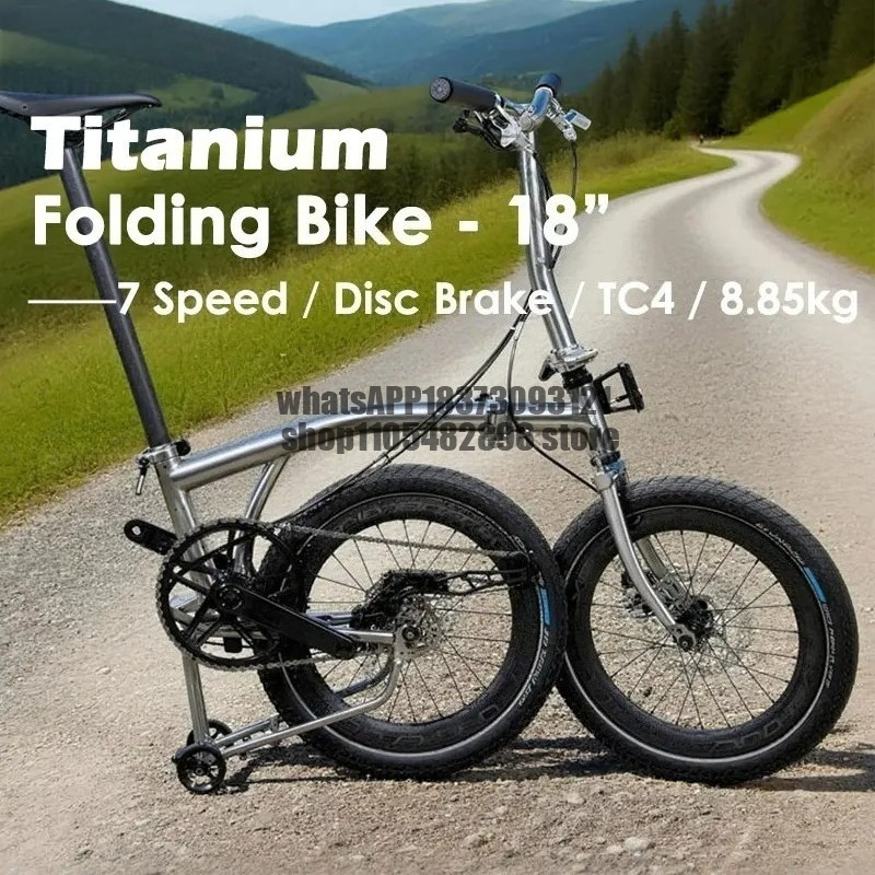 Sepeda Lipat Titanium Alloy 18 - Cycling Commute Speed ulasan dan harga