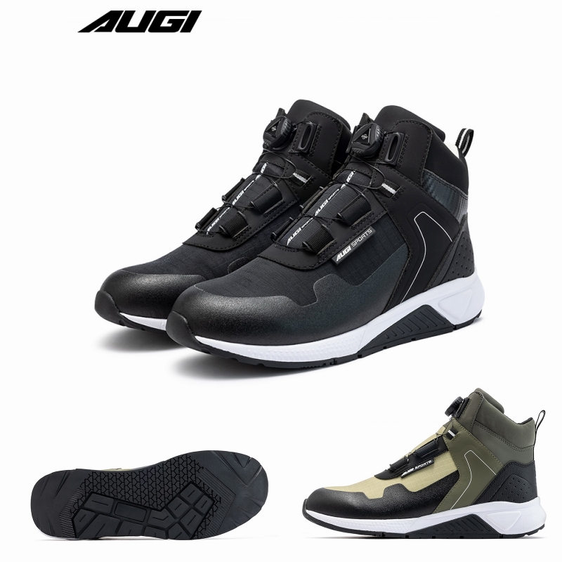 AUGI Sepatu Bot Berkendara Mot - Cycling Commute Shoes ulasan dan harga