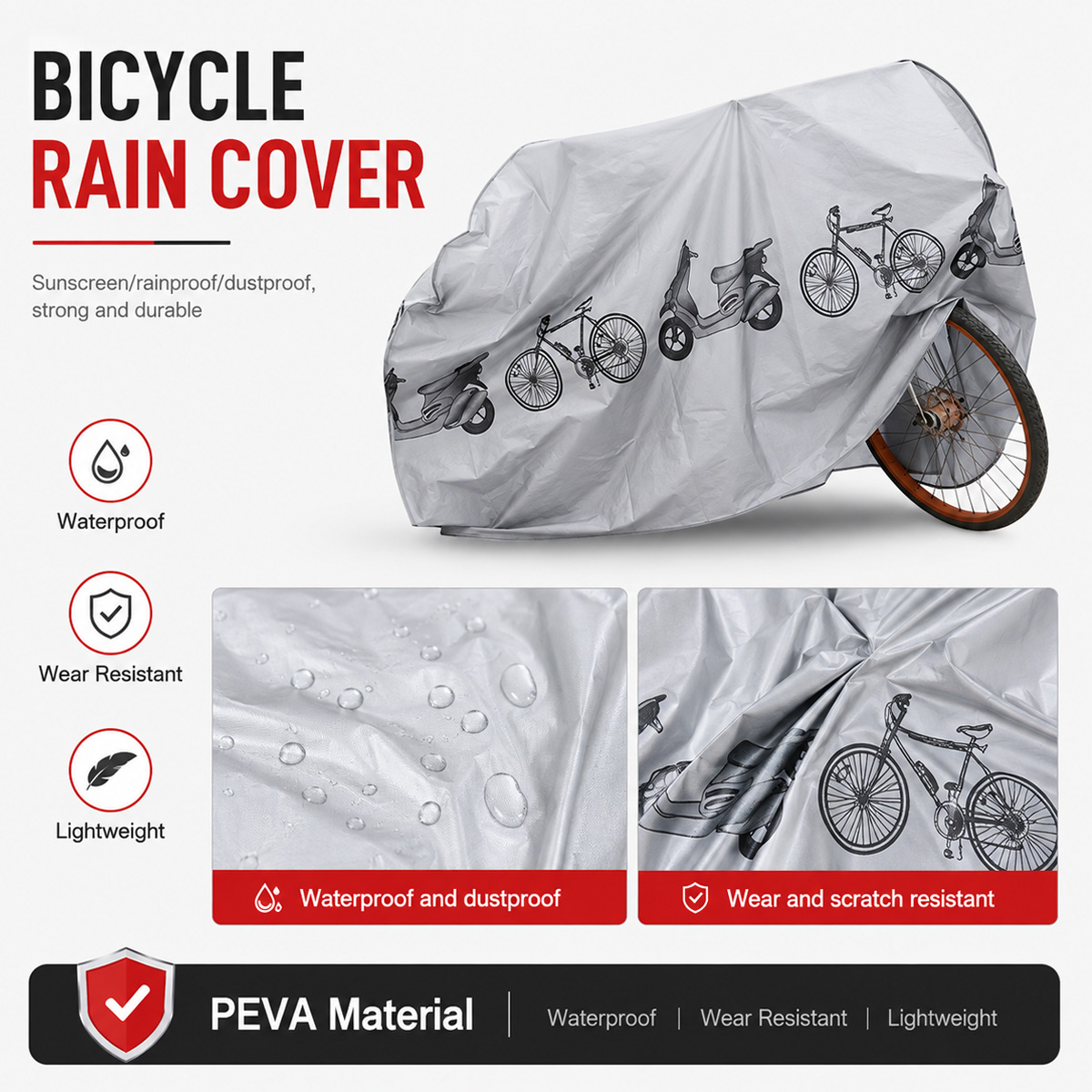 PINMOAP Penutup Sepeda Univers - Cycling Commuter Bag ulasan dan harga