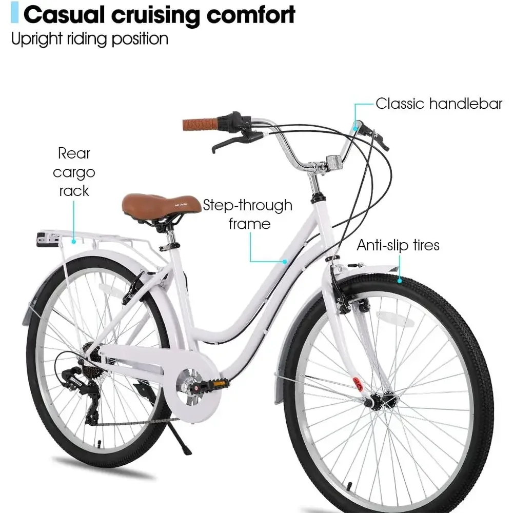 Sepeda Cruiser 7-Kecepatan den - Cycling Commute Speed ulasan dan harga